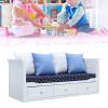 1:12 Scale a Sofa, Wooden Doll Furni, a with 4 and Openable Drawer, for Bedroom Li Room view 3
