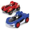 NKOK Sonic Racing: CrossWorlds Slot Car Race Track Set with Super Loop, Sonic & Knuckles 3.5 Cars, Turbo Boost Hand Controllers, Lap Counter, Light-Up Headlights, Approx. 18 ft Track view 2