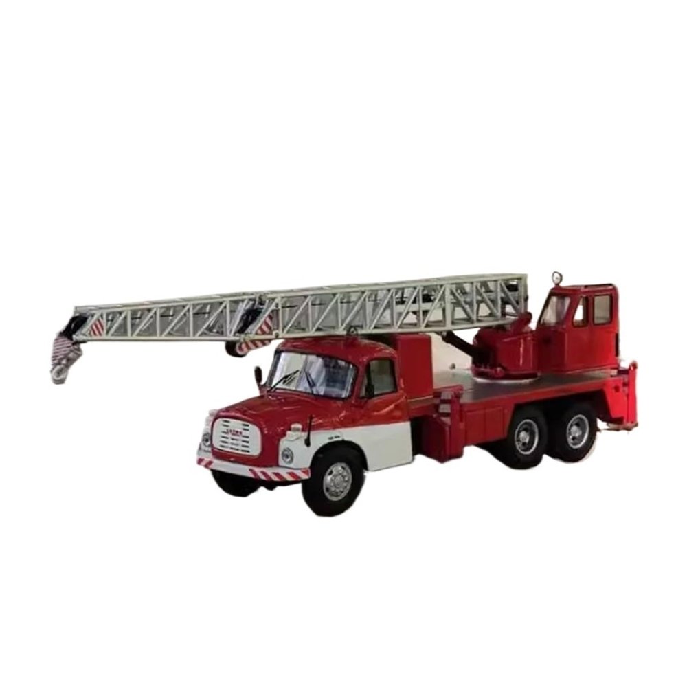 1:43 for Crane T148 Fire Truck Die-cast Metal Rescue Vehicle Model for Scale Static Alloy Car Model