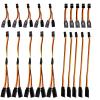 20Pcs Servo Extension Cable and Y Harness Splitter for RC Airplane Car Drone, Compatible with JR Futaba Spektrum (1.97nch /5.9-Inch) view 1