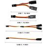 20Pcs Servo Extension Cable and Y Harness Splitter for RC Airplane Car Drone, Compatible with JR Futaba Spektrum (1.97nch /5.9-Inch) view 2