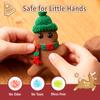CAKEEYUM Christmas Craft Kits Gingerbread Man Air Dry Clay Kit DIY Christmas Modeling Clay for Kids Age 3+ Birthday School Winter Party Fun Craft Kits, DIY Ornament Kit, Gingerbread Man, Air Dry C view 3