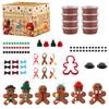 CAKEEYUM Christmas Craft Kits Gingerbread Man Air Dry Clay Kit DIY Christmas Modeling Clay for Kids Age 3+ Birthday School Winter Party Fun Craft Kits, DIY Ornament Kit, Gingerbread Man, Air Dry C view 4