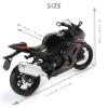 Risopen Compatible for Suzuki GSX-1000R Black Model 1:18 Motorcycle Bike Toy Motocross Model Black Motorcycle Toy Supercross Collection Gift for Men view 2