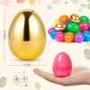 BAYSING 1000PCS Plastic Easter Eggs Bulk, with 12PCS Golden Eggs Bulk Empty Plastic Eggs Fillable Colorful Bright Eggshell Bulks Party Favor, Basket Stuffers, Classroom Prize Supplies view 2