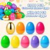 BAYSING 1000PCS Plastic Easter Eggs Bulk, with 12PCS Golden Eggs Bulk Empty Plastic Eggs Fillable Colorful Bright Eggshell Bulks Party Favor, Basket Stuffers, Classroom Prize Supplies view 3
