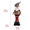 ZGHQHCDRH Christmas Decoration Doll Reindeer Snowman Santa Claus Standing Doll Decoration Merry(Deep Sapphire) view 2