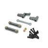 for MJX 14301 14302 14303 1/14 Metal Steering Assembly Rod Remote Control Car Tracked Vehicles Parts Accessories Upgrades Replacement and Repair RC Car DIY Parts(Gray) view 1