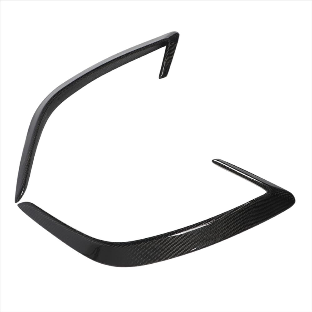 1 Pair of Bumper Lip Spoiler Duck Bill Diffuser Air Vent Carbon Fiber Waterproof Compatible with 2018 2023 Stinger Model Vehicles