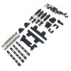 for MN for MN82 LC79 Metal Transmission Drive Shaft Front Rear Shock Absorber Rod Kit RC Car Parts Accessories Replacemen and Repair RC Car DIY Parts(Black) view 1
