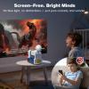 Educational Story Projector for Kids with 4 Science Themes, Earth, Ocean, Dinosaurs & Space, Audio Narration & Night Light & 9 Dream Music, Bedtime Book Projector Machine Toy for Boys & Girls view 4