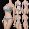 1/6 Scale Female Clothes, Handmade Costume Lace Underwear Suit Briefs Clothing Set Model for 12inches TBLeague/PH /JO Seamless Figure Body (Purple) view 3