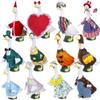 Deccasa 12 Set Porch Gose Outfit for 23" Large Goose, Cotton Seasonal Costume Clothes for 4th of July Halloween Christmas Easter St. Patrick's Day, Machine Washable view 1