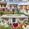 Deccasa 12 Set Porch Gose Outfit for 23" Large Goose, Cotton Seasonal Costume Clothes for 4th of July Halloween Christmas Easter St. Patrick's Day, Machine Washable view 2