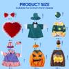 Deccasa 12 Set Porch Gose Outfit for 23" Large Goose, Cotton Seasonal Costume Clothes for 4th of July Halloween Christmas Easter St. Patrick's Day, Machine Washable view 3