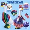 Deccasa 12 Set Porch Gose Outfit for 23" Large Goose, Cotton Seasonal Costume Clothes for 4th of July Halloween Christmas Easter St. Patrick's Day, Machine Washable view 4