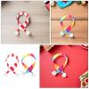 TOYANDONA 20PCS Mini Christmas Scarves for Crafts - Tiny Knitted Scarf for Snowman Bear Dolls - Miniature Wine Bottle Decor Small Pets Costume Accessory 22cm view 3