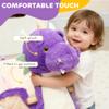 Qaba Baby Rocking Horse, Kids Ride on Dragon Toy with Realistic Dragon Roar and Safety Belt, Plush Animal Rocker for Kids 1836 Months, Purple view 4