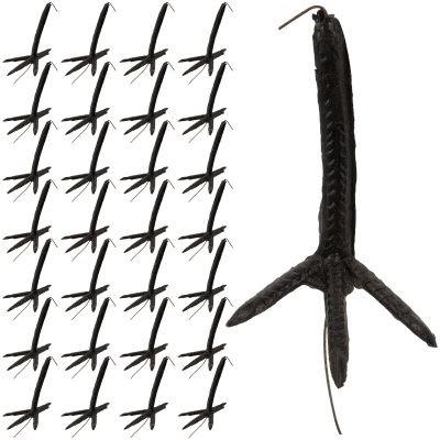 Hemoton 100pcs Black Plastic Crow Feet Accessories DIY Stuffed Animal Enhancements Plastic Chick Toy Parts Halloween Crow Props for Crafting