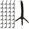 Hemoton 100pcs Black Plastic Crow Feet Accessories DIY Stuffed Animal Enhancements Plastic Chick Toy Parts Halloween Crow Props for Crafting view 1