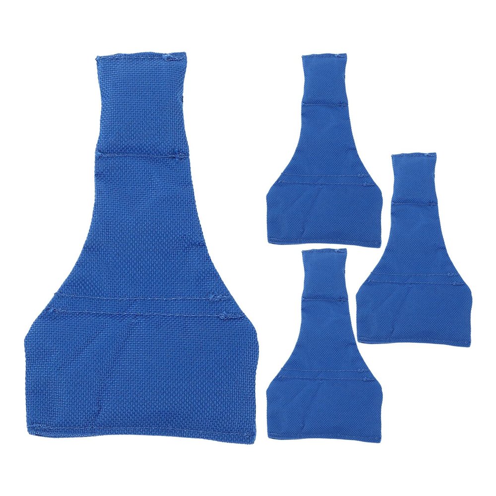 BESPORTBLE 4pcs Football Referee Bean Bag Blue - Football Penalty Flags Games Party Accessories for Sports Training Props Match Supplies