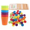 BESPORTBLE 1 Set Stackable Toys for Toddlers - Kids Stacking Cup Colour Sorting Cups Baby Activity Toys - Learning Prop Stacker Plaything for Preschool view 1