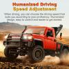 Authticar RC Crawler, 1:12 Scale New Upgrade MN82-T RC Truck Crane, 4WD LC79 Off Road Remote Control Pickup with Lights All Terrain Wrecker Vehicle for Teens Adults (Red) view 2
