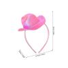 BESPORTBLE Halloween Cowboy Hat Headband: Glitter Mini Cowgirl Hat Headband - Cowboy Head Boppers - Western Costume Headwear for Masquerade Christmas Party view 2