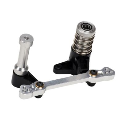 Aluminum Steering Component Servo Protection Assembly for RC Car 1/8 XL X 4.6 5.9 21 25 SS 4.1 3.5(Black)