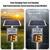 QIUFANGM Solar Digital Display Radar Feedback Sign, White Traffic Warning Speed Limit, Suitable for Communities, driveways, courtyards and Schools(60 * 90cm) view 2