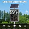 QIUFANGM Solar Road Speed Limit Signs, Reflective Traffic, Vehicle Radar speedometers(A,50 * 70cm) view 2