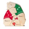 Personalized Wooden Hugging Bears Family Puzzle Custom Mama Bear Puzzle with 2-6 Names Christmas Sweater Bears Puzzles Gifts for Mom Dad House Warming Home Decor view 1