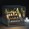 12.6x11.81x12.6 Clear Acrylic Display Case for Collectibles with LED Light view 3