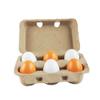 6Pcs Wooden Eggs Creative Pretended Play Toys Separable Eggs Enlighten Toys Kids Kitchen Plaything view 1