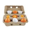 6Pcs Wooden Eggs Creative Pretended Play Toys Separable Eggs Enlighten Toys Kids Kitchen Plaything view 2