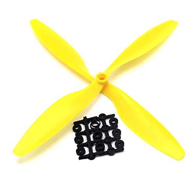 10pcs/lot 10x4.5" for F450 500 F550 FPV 1045 1045R CW CCW Propeller Multi-Copter RC QuadCopter forAPC (5 pair)(Yellow)