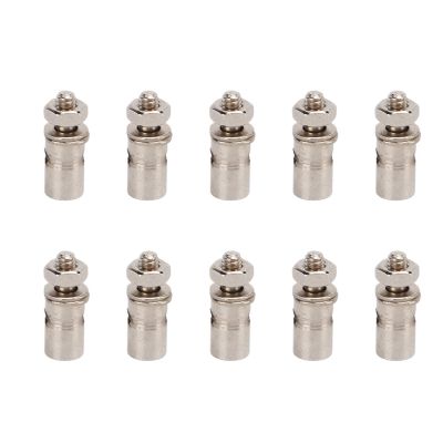 10pcs Stainless Steel Servo Connector Set for 1.0-1.3mm Push Rods, Adjustable Linkage Stopper with Compact Design for RC Plane Helicopter Drone Rudder Control