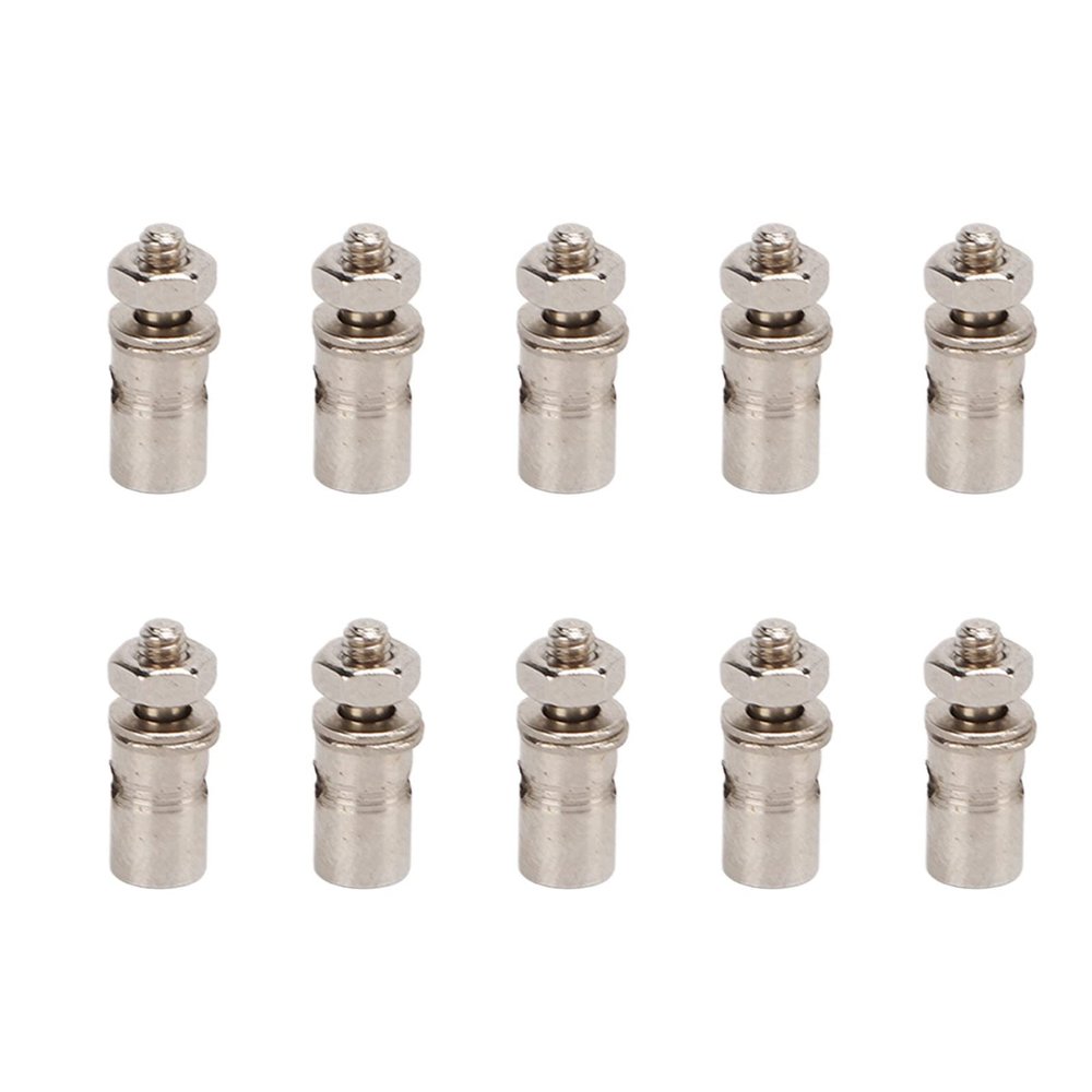10pcs Stainless Steel Servo Connector Set for 1.0-1.3mm Push Rods, Adjustable Linkage Stopper with Compact Design for RC Plane Helicopter Drone Rudder Control