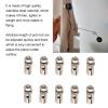 10pcs Stainless Steel Servo Connector Set for 1.0-1.3mm Push Rods, Adjustable Linkage Stopper with Compact Design for RC Plane Helicopter Drone Rudder Control view 2