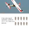 10pcs Stainless Steel Servo Connector Set for 1.0-1.3mm Push Rods, Adjustable Linkage Stopper with Compact Design for RC Plane Helicopter Drone Rudder Control view 3