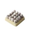 1/12 Dollhouse Accessories Mini Resin Eggs Sets,which Including Quail Eggs with Tray and Bamboo Basket for 1/6 Dollhouse Kitchen and Deoration view 3