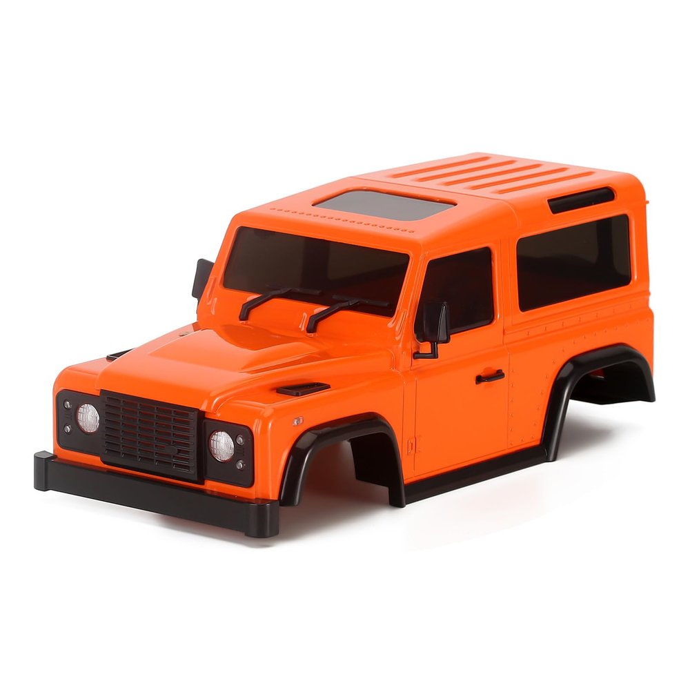1/16 & 1/24 Scale RC Rock Crawler Hard Body Shell 144mm Wheelbase with Connecting Rods for 1/24 Axial for SCX24 JLU,1/16 XIAOMI Jimny SC01 (Orange)