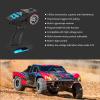 Hobby Fans RC Radio System 4CH 2.4G RC Transmitter with Receiver Built-in Gyro and Lanyard Anti-Jamming Remote Controller for RC Car Crawler Boat (Black & Blue) view 2