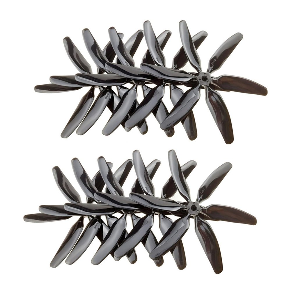 10pcs 504060 5x4x6 6-Blade Single Color CW CCW 5 inch Propellers Blade For FPV Drones (5 Pair)