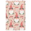 Pfrewn Christmas Fitted Crib Sheet Christmas Gnome Cute Joy Pink Elf Mattress Sheet for Standard Baby Playard Sheet, Soft Toddler Mattress Sheet, 52x28x9IN Sheet for Boys Girls view 1