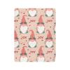 Pfrewn Christmas Fitted Crib Sheet Christmas Gnome Cute Joy Pink Elf Mattress Sheet for Standard Baby Playard Sheet, Soft Toddler Mattress Sheet, 52x28x9IN Sheet for Boys Girls view 2