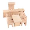 Aqur2020 Miniature Wooden Kitchen Furniture Set, Beech Wood, Safe Material, for Boys and Girls, Family Interaction Playtime view 3