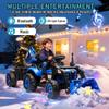 24V Electric Ride-On Tractor with 4-in-1 Attachments  Excavator, Dump Truck, Bulldozer, Remote Control, 3-Speed Adjustable, Music & LED Tail Light, Swivel Seat & Detachable Wagon (Blue) view 2