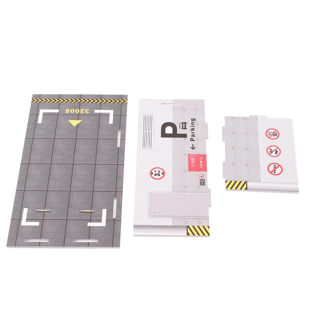 Fdit Simulation Parking Model with Excellent Design and High Realism, Easy to Assemble, for Display or Collection (Parking Lot Model)