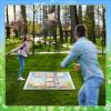 Easter Party Games Tic Tac Toe Giant Bean Bag Toss Game 3 Ft Felt Board with 10pcs Bean Bags Outdoor Camping Backyard Lawn Games Gift for Backyard Fun Party Giant Games view 4